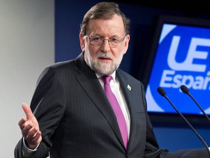 Mariano Rajoy, este viernes en Bruselas.
