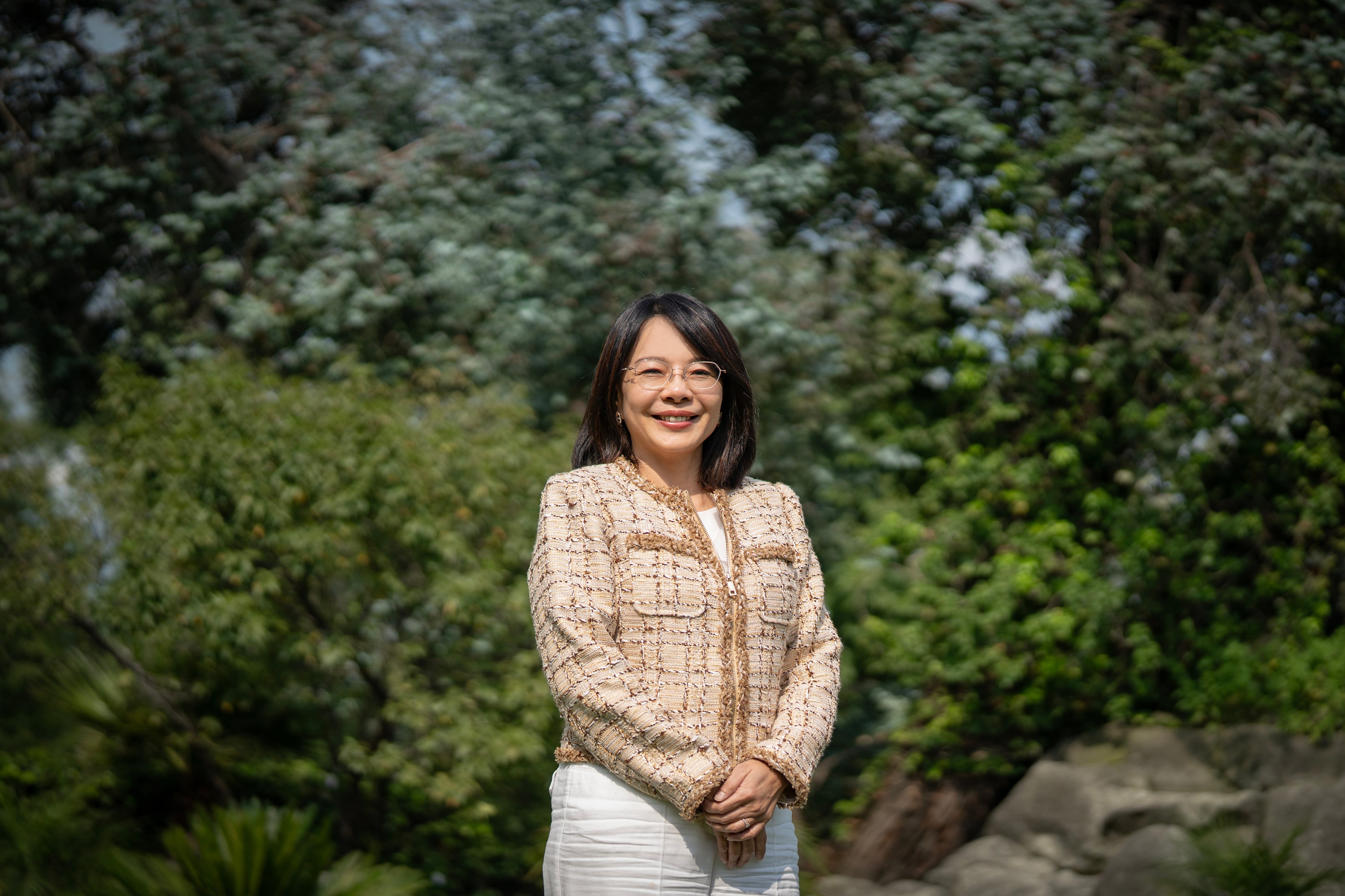 Violeta Shu en las Oficinas de la Representación de Taiwán en México, el 28 de julio.