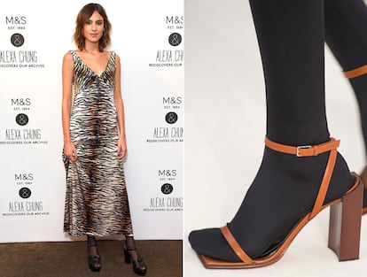 Alexa Chung es fan de la combinación y Balenciaga la propone para la próxima temporada.