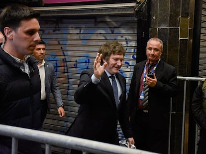 El presidente de Argentina, Javier Milei, en Mar del Plata el 30 de diciembre de 2023.