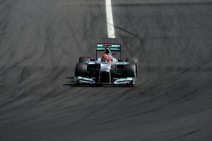 El piloto de Mercedes Michael Schumacher.