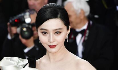 La actriz Fan Bingbing, en el Festival de Cannes, en mayo de 2018.