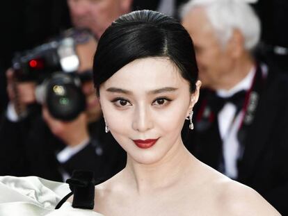 La actriz Fan Bingbing, en el Festival de Cannes, en mayo de 2018.