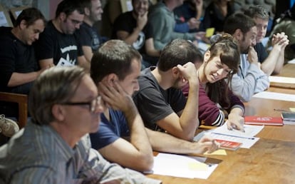 La reuni&oacute;n de la CUP en Perpignan.