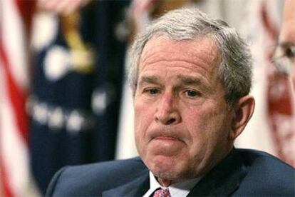 El presidente George W. Bush, en una comparecencia ante los medios de comunicación ayer en la Casa Blanca.