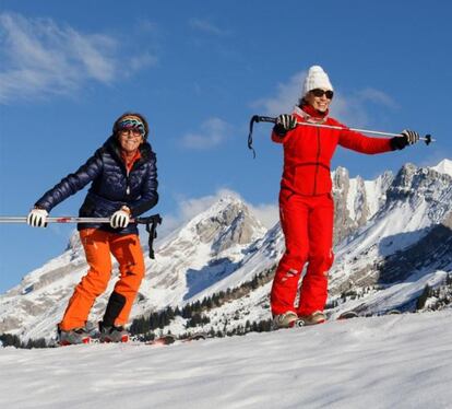 Tai ski en los Pirineos franceses.