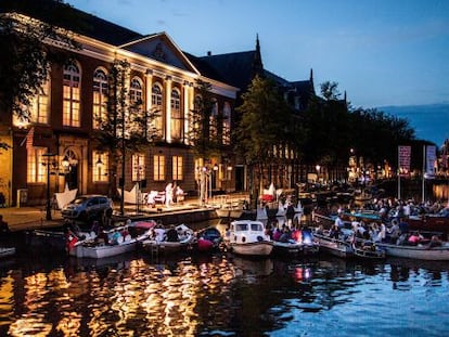 Una de las actuaciones de la última edición del Grachtenfestival, en uno de los canales de Ámsterdam.