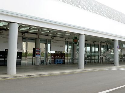 El aeropuerto de Palma de Mallorca, hoy, vacío.