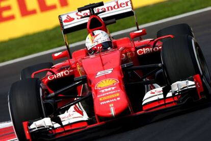 Vettel en el Gran Premio de México.