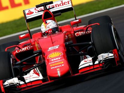 Vettel en el Gran Premio de México.