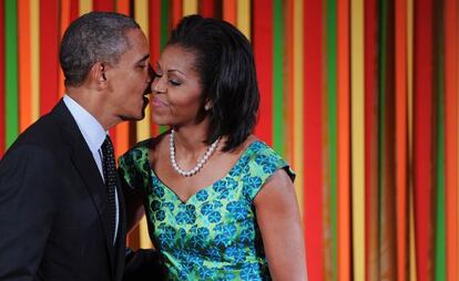 Barack Obama y Michelle Obama.