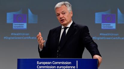 El comisario europeo de Justicia, Didier Reynders, que viajará la semana que viene a España, en una imagen de archivo