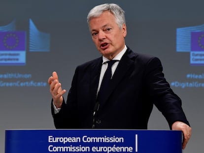 El comisario europeo de Justicia, Didier Reynders, que viajará la semana que viene a España, en una imagen de archivo