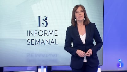 Ana Blanco, en su despedida en 'Informe semanal'.