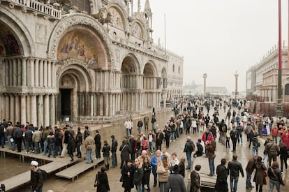 La plaza de San Marcos, en el centro de Venecia.