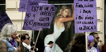 Marcha contra la desigualdad en el Dia Mundial de la Mujer Trabajadora