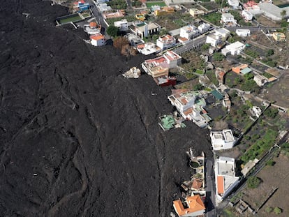 Vista aérea del barrio de La Laguna tomada por un dron el 29 de noviembre.