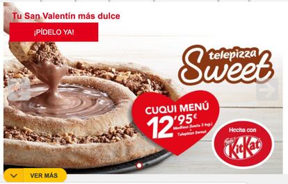 La nueva pizza de Kit Kat líquido que inundó Instagram con vídeos de gente y Twitter de memes mofándose de su aspecto de váter azucarado (ojo, a nosotros nos encanta) se regala a la desesperada con la excusa del amor.