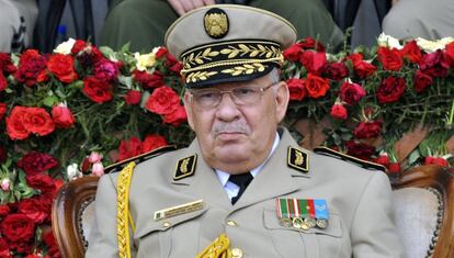 El jefe del Ejército argelino, Gaid Salah, en un acto en Argelia en junio de 2012.