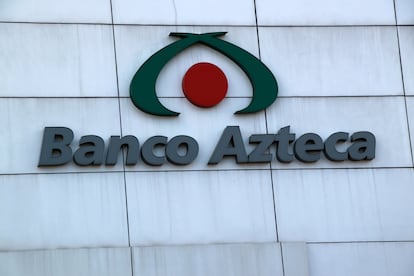 Banco Azteca en la Ciudad de Mxico, en enero de 2025.