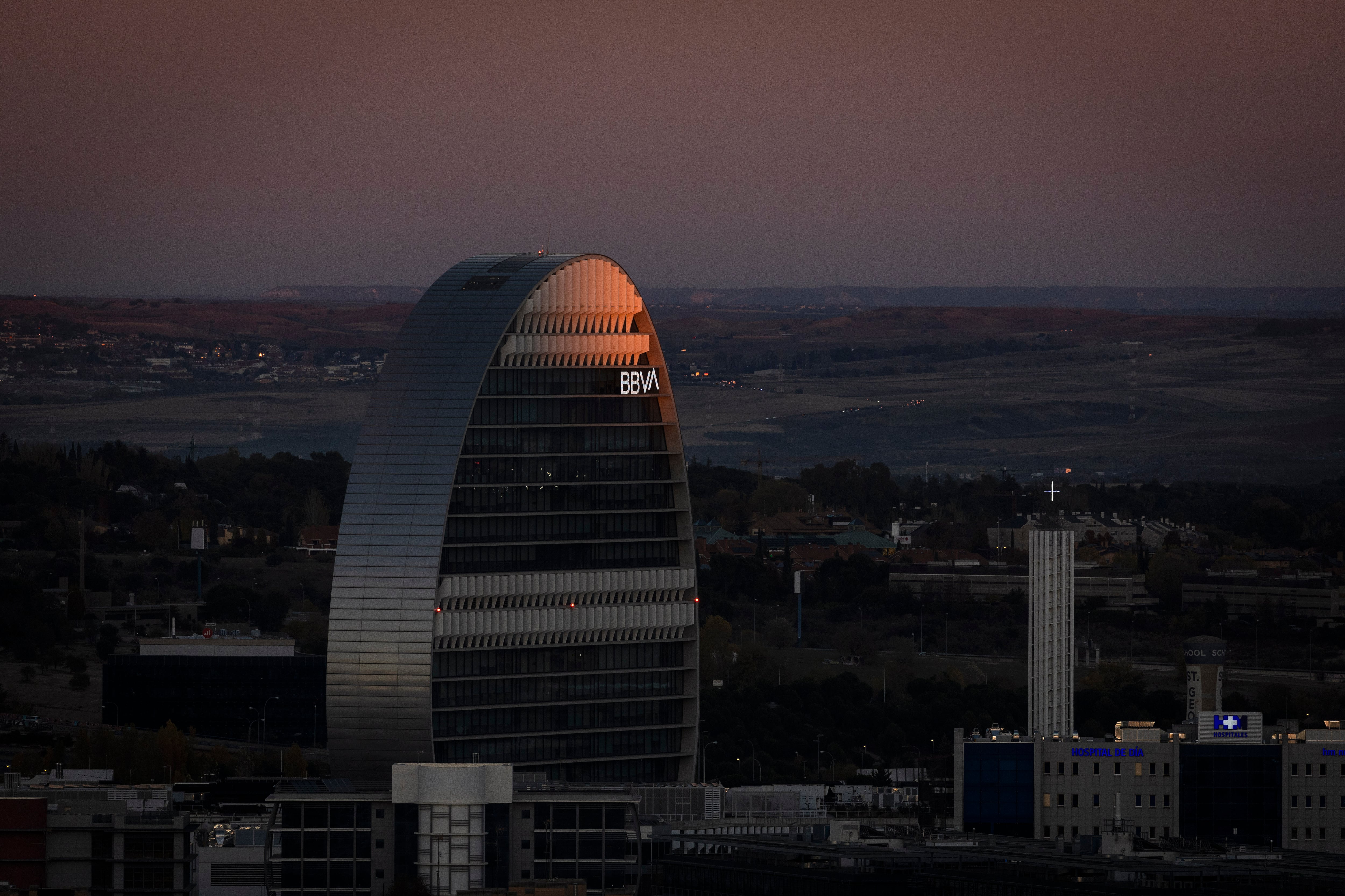 Sede central del BBVA en Las tablas en Madrid.