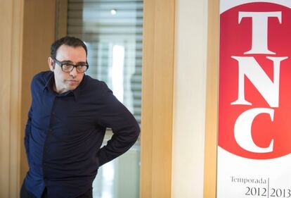 Sergi Belbel, ayer en la presentación de los recortes del TNC.