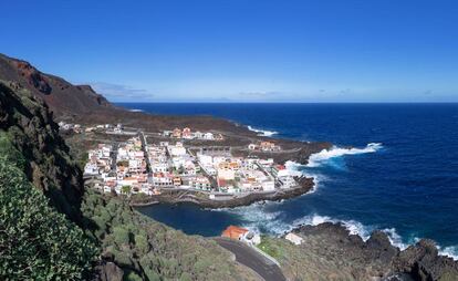 El pueblo costero de El Tamaduste, en El Hierro.