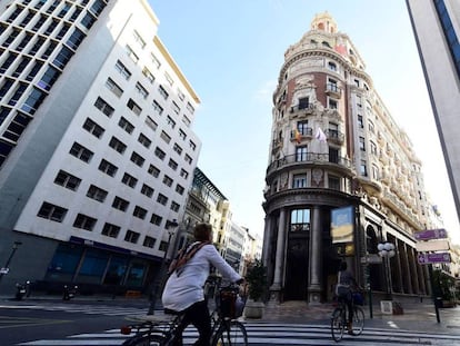 Sede de Caixabank en Valencia.