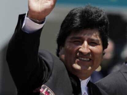 Evo Morales, en su visita a Costa Rica.