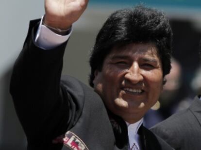 Evo Morales, en su visita a Costa Rica.