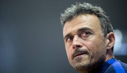 Luis Enrique, a la Ciutat Esportiva del Barça.