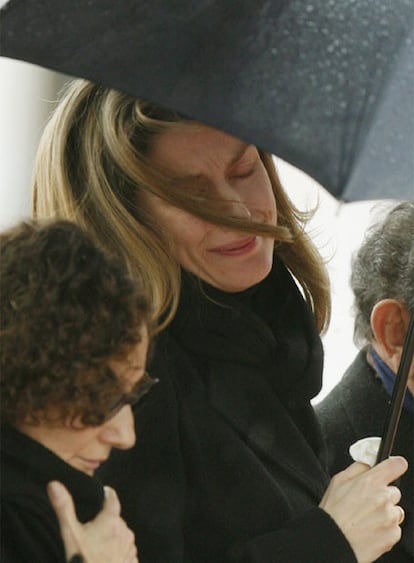 Doña Letizia en el funeral por la muerte de su hermana