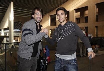 Beñat y Navas, tras su participación con la selección