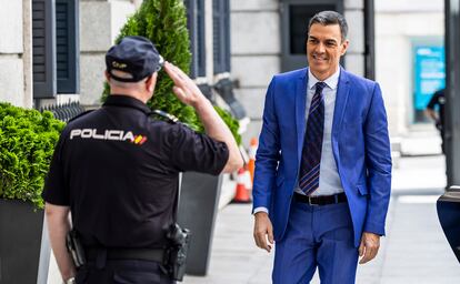 El presidente del Gobierno, Pedro Sánchez, el miércoles en el Congreso.