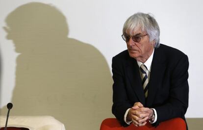 Bernie Ecclestone, en los juzgados de Múnich a principios de julio.