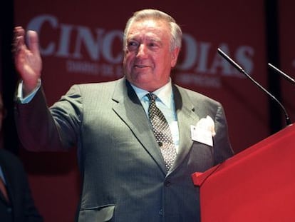 David Álvarez, presidente del grupo Eulen, en un acto informativo en 2000