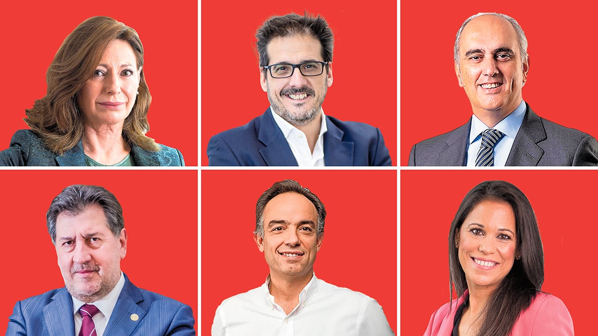 Desde la izquierda: Ángeles Delgado (Fujitsu), Iker Barricat (Adecco), Jorge Cosmen (Alsa), Amancio López Seijas (Hotusa), Alejandro Beltrán (McKinsey) e Inés Bermejo (HP).