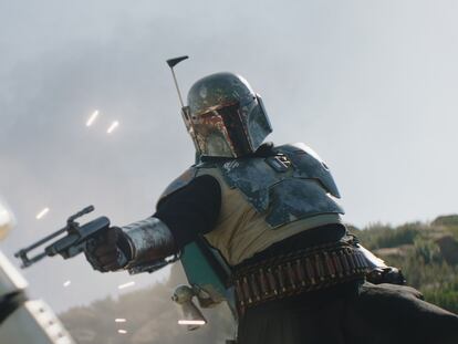 Temura Morrison como Boba Fett en la segunda temporada de 'The Mandalorian'.