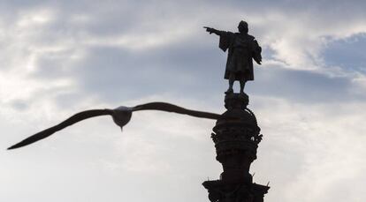 Monumento a Cristóbal Colón, en Barcelona. 