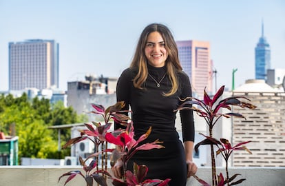 La diputada Andrea Chávez Treviño, en las oficinas de Morena en la colonia Juárez de Ciudad de México, el 6 de marzo del 2023.