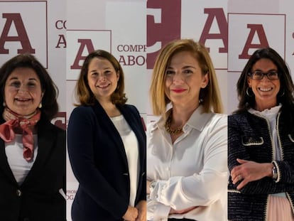 De izquierda a derecha: Ana Buitrago, Mabel Klimt, Teresa Mínguez, Ester Mocholí y Roberta Poza.