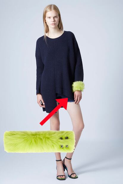 Puño de pelo de Marques'Almeida para Topshop (40 euros).