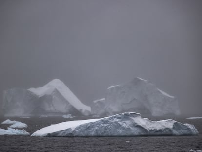 Deshielo en el Canal Lemaire, en la Antártida en febrero de este año.