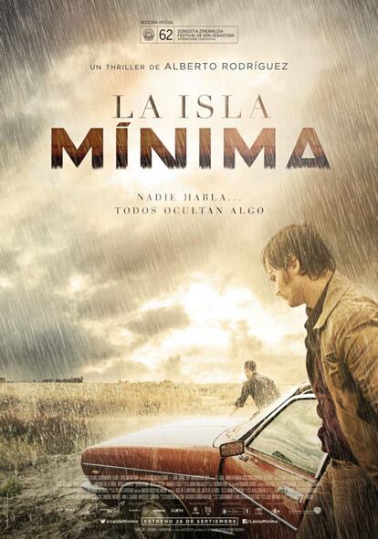 Cartel de la 'La isla Mínima', dirigida por Alberto Rodríguez, cuenta con 17 nominaciones.