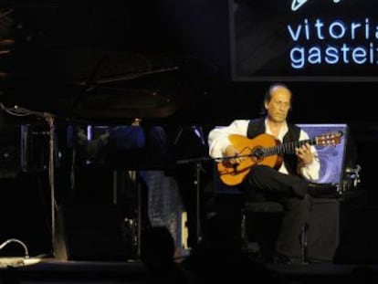 Chick Corea y Paco de Lucía en el concierto del Festival Internacional de Jazz de Vitoria. 