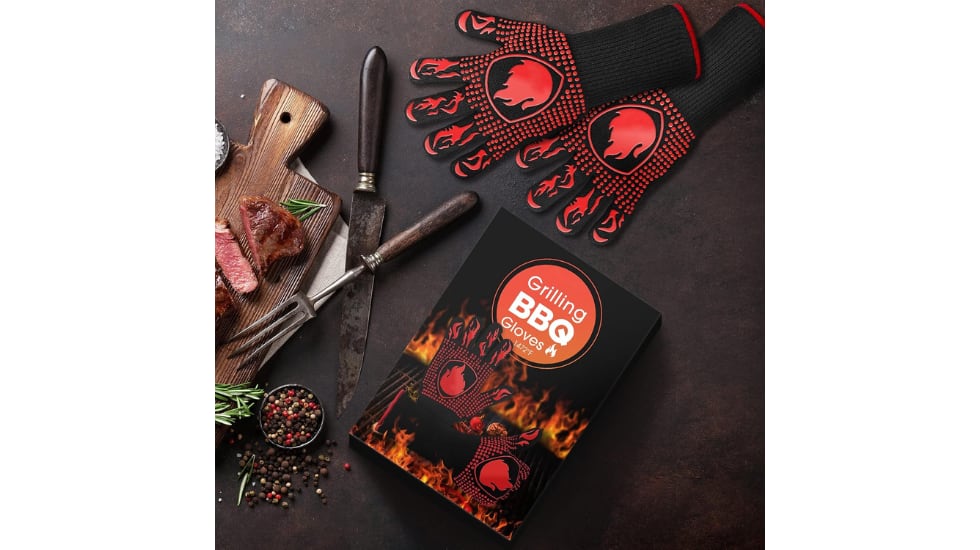 Estos guantes para barbacoa se pueden lavar a máquina o a mano.