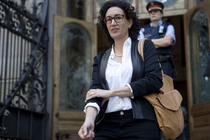 La portaveu de JxSí, Marta Rovira, en arribar al TSJC.