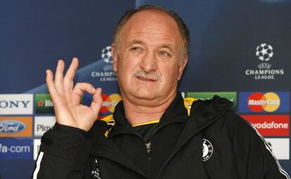 Luiz Felipe Scolari, durante una rueda de prensa durante su etapa como técnico del Chelsea.