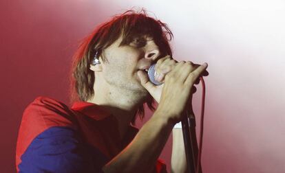 El cantante de Phoenix durante Las Noches del Botánico.
