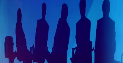 Ejecutivos en una cumbre del FMI.